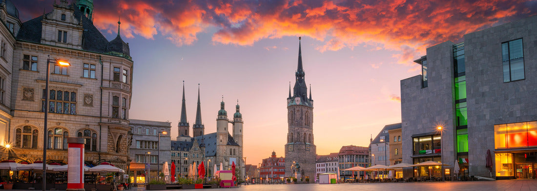 Noah Jigsaw Puzzle View of the Red Tower and the market square, Halle an der Saale, Saxony-Anhalt, Germany, Panorama 1000 Pieces