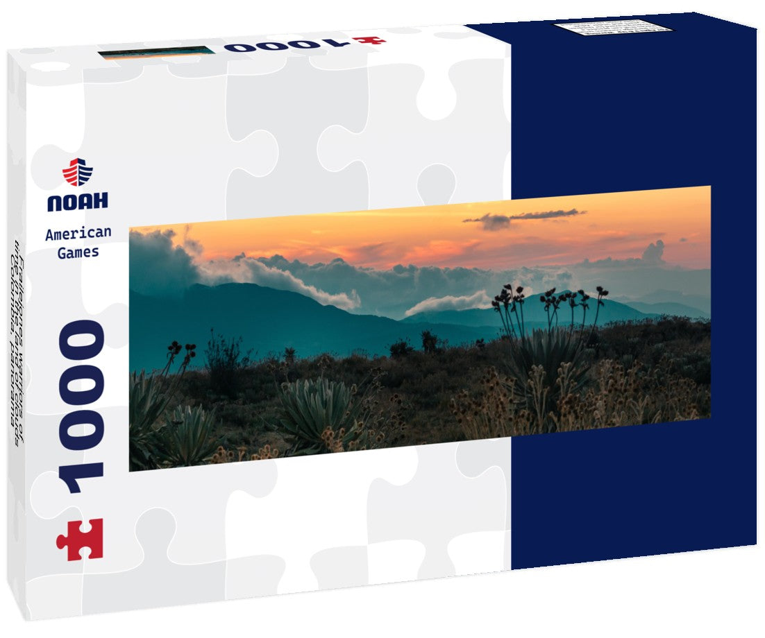 Noah Jigsaw Puzzle Frailejones warriors of time in the land of clouds, Colombia, Panorama 1000 Pieces