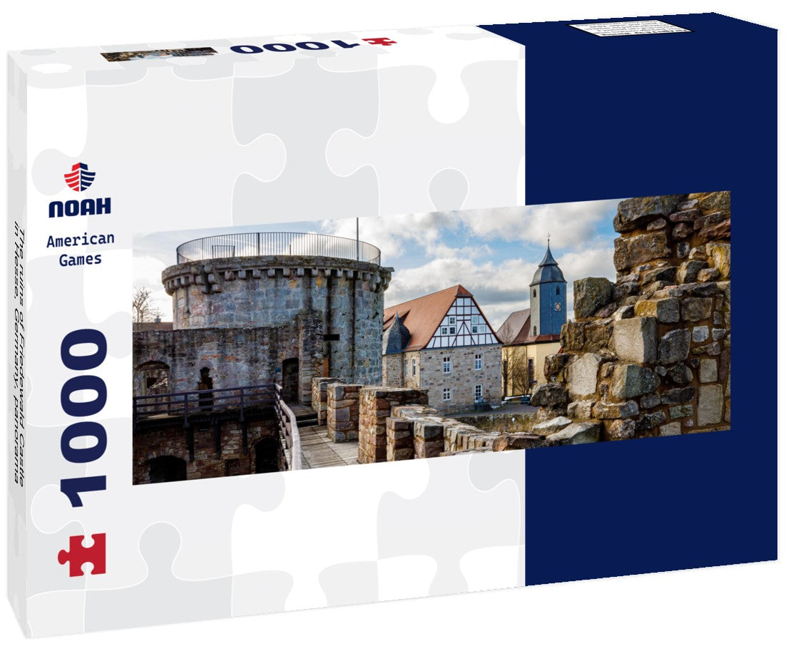 The ruins of Friedewald Castle in Hesse, Germany 1000pc Panoramic Puzzle