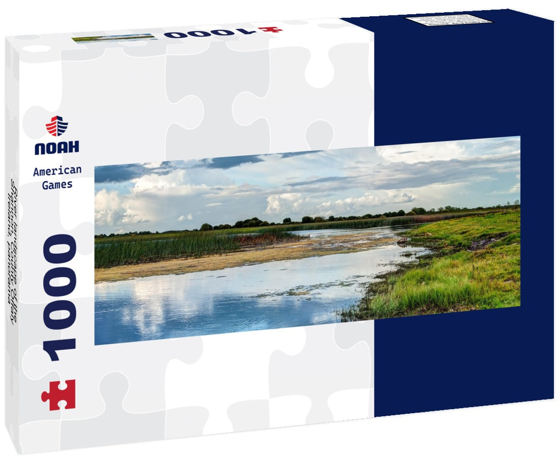 Noah Jigsaw Puzzle River landscape of the Shannon, County Offaly, Ireland, Panorama 1000 Pieces