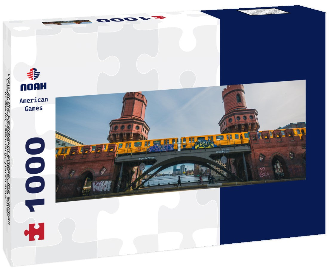 Noah Jigsaw Puzzle View of the Oberbaum Bridge, the German Oberbaum Bridge and the Spree River in Berlin, Germany, Panorama 1000 Pieces