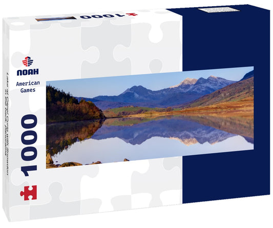 Noah Jigsaw Puzzle Lake at Capel Curig with Snowdon in the back, Panorama 1000 Pieces