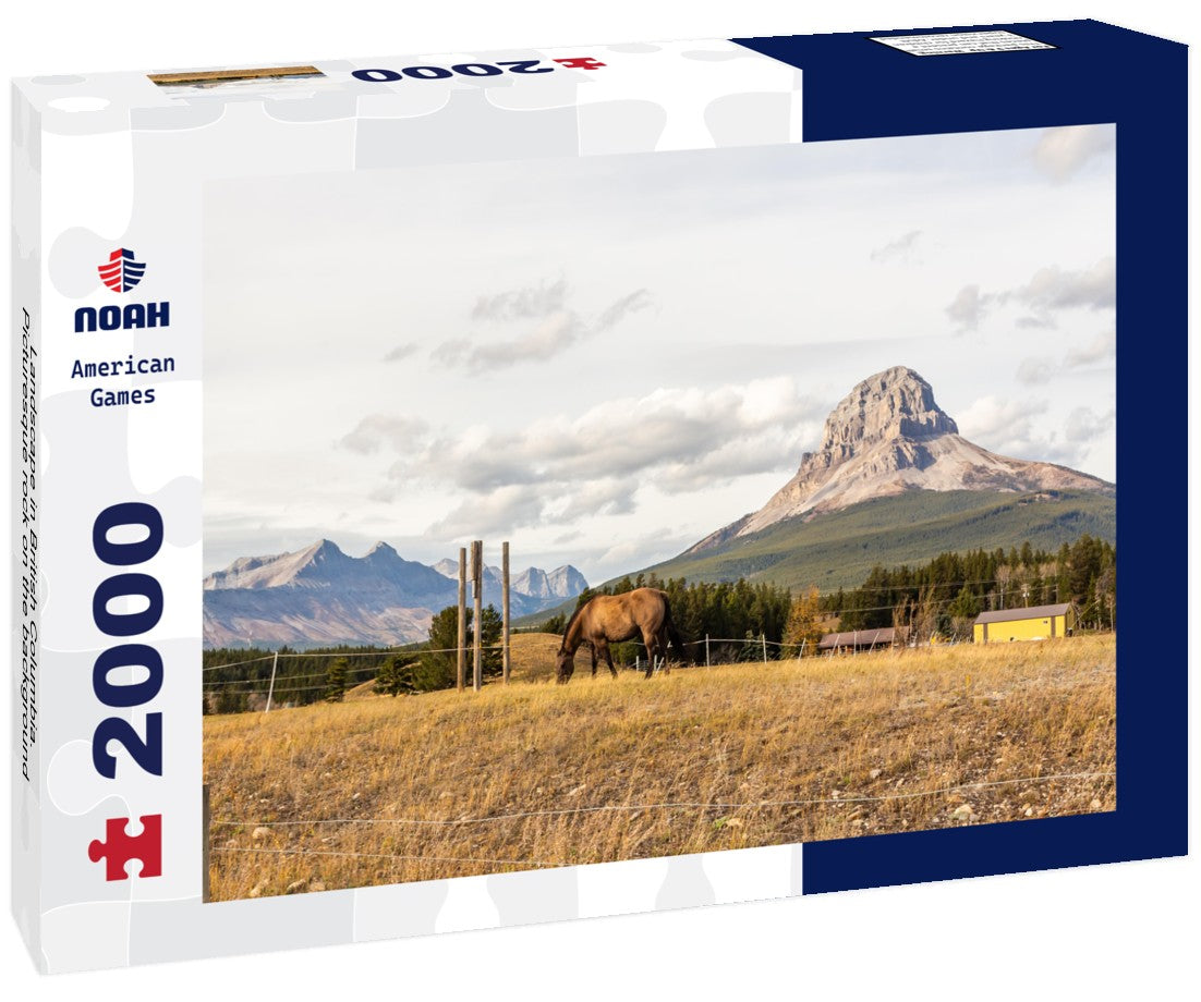 Landscape in British Columbia. Picturesque rock on the background 2000pc Puzzle