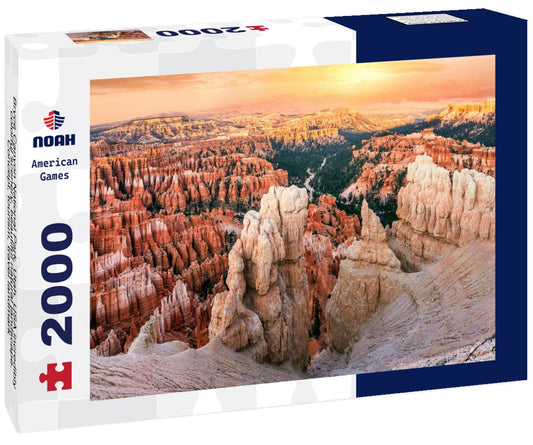 Noah Jigsaw Puzzle Bryce Canyon National Park, Utah, USA incredibly colorful scenery, beautiful natural landscape. Concept, tourism, travel landmark 2000 pieces
