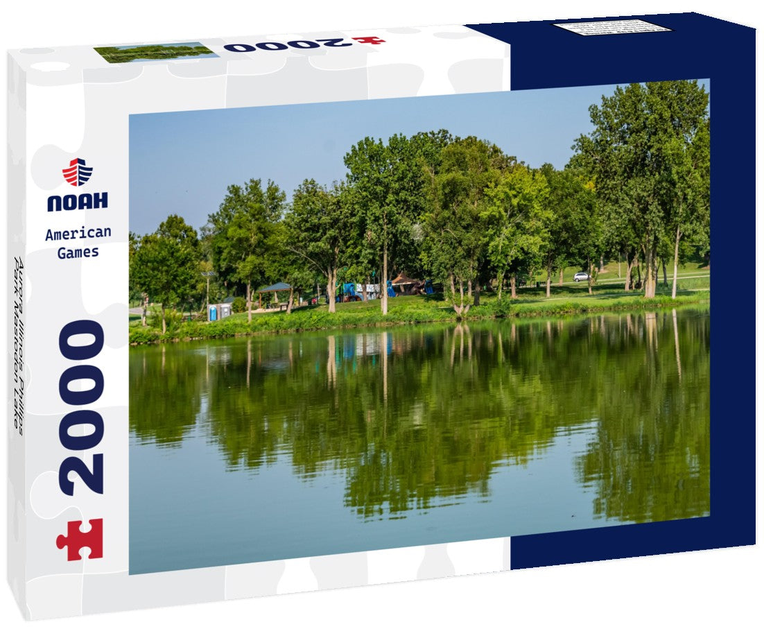 Noah Jigsaw Puzzle Aurora Illinois Phillips Park Mastodon Lake 2000 pieces