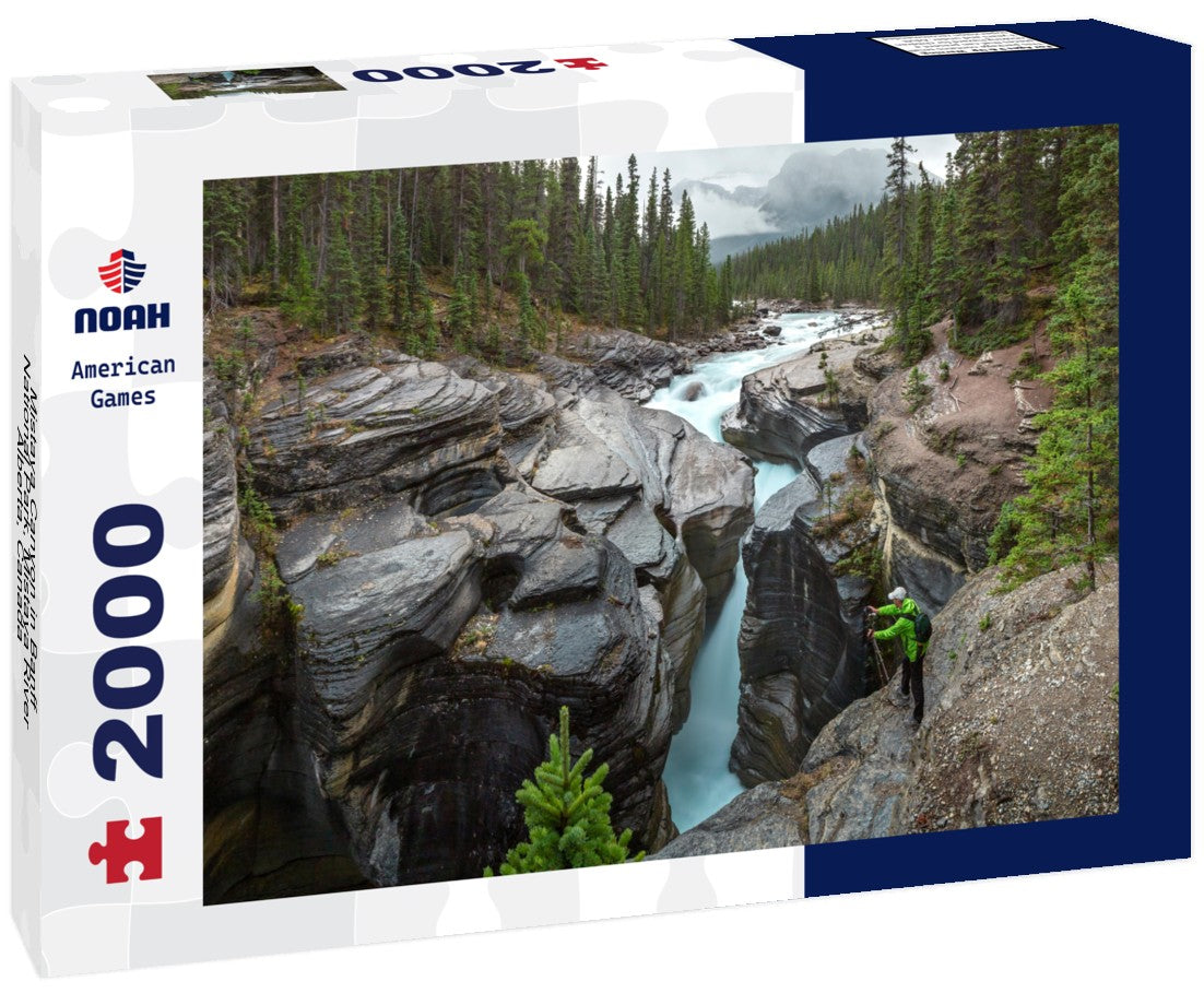 Mistaya Canyon in Banff National Park, Mistaya River, Alberta, Canada 2000pc Puzzle