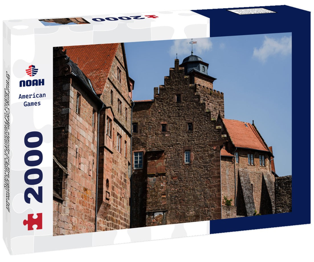 Breuberg Castle stands on the castle hill of the town of Breuberg in the Odenwald district of Hessen in Germany 2000pc Puzzle