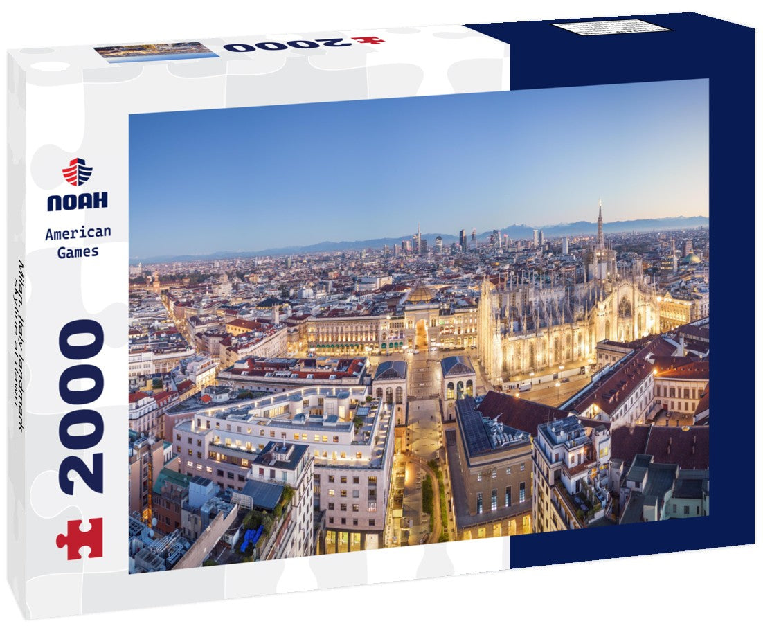 Milan, Italy landmark skyline at dawn 2000pc Puzzle