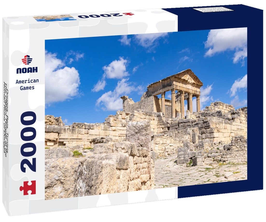 Dougga, Beja, Tunisia. The Capitol Temple at the Roman Ruins of Dougga 2000pc Puzzle