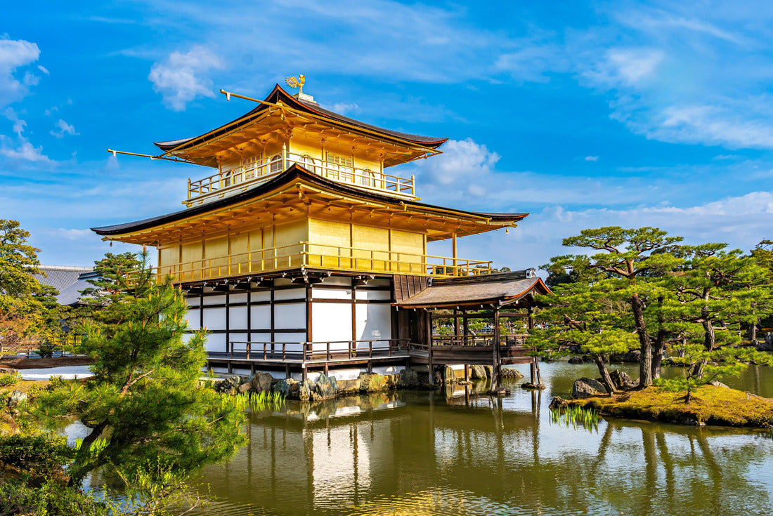 Kinkakuji Temple by the middle of the pond surrounded with Japanese garden 2000pc Puzzle