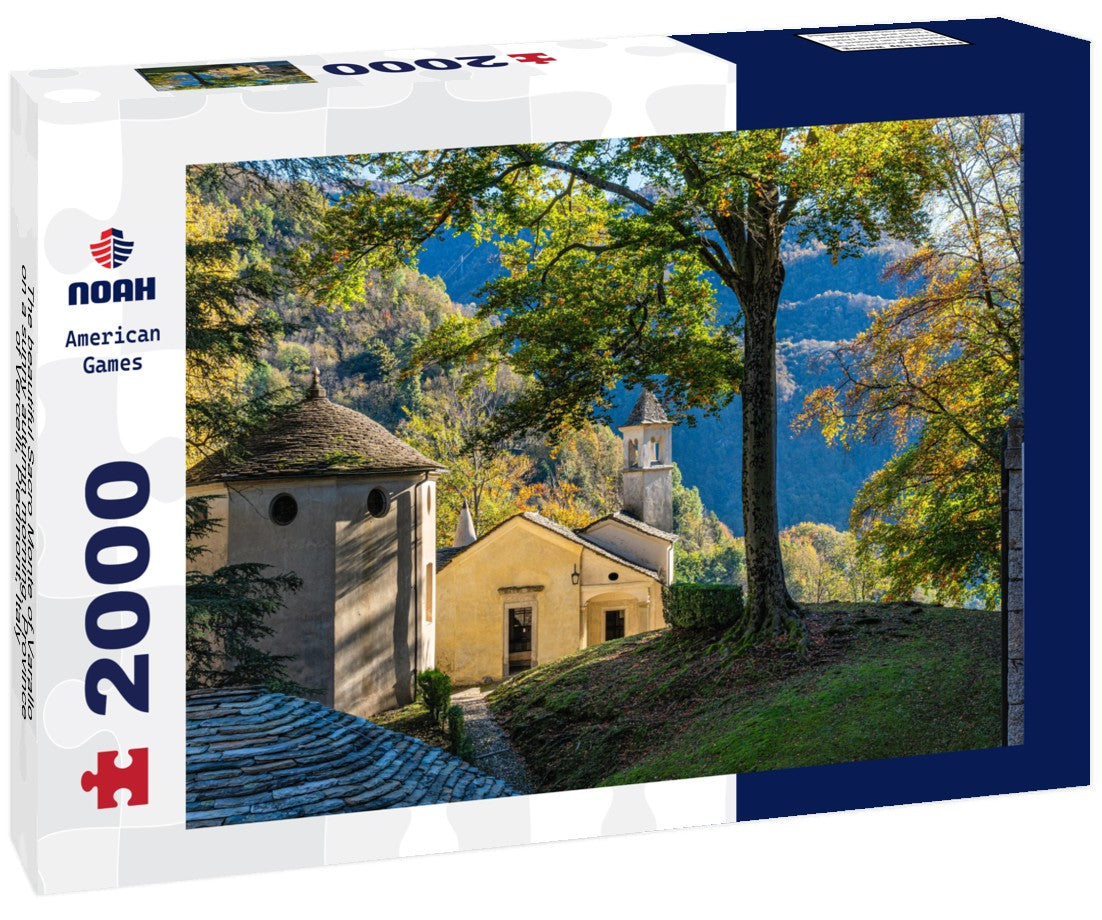 The beautiful Sacro Monte of Varallo on a sunny autumn morning. Province of Vercelli, Piedmont, Italy 2000pc Puzzle