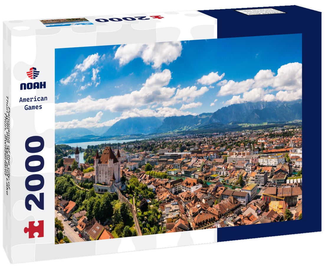 the city of Thun with the Alps and Lake Thun, Switzerland 2000pc Puzzle