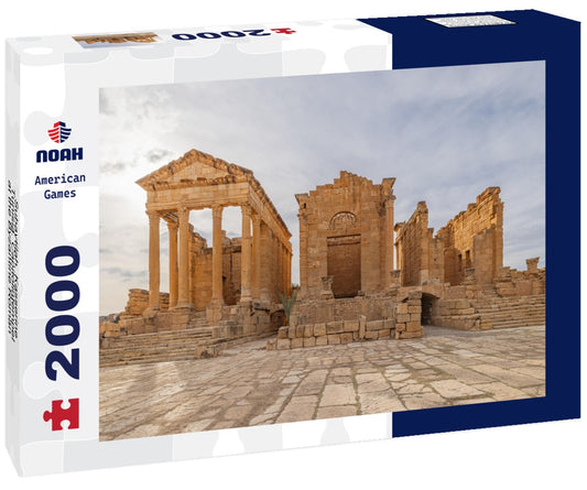 Noah Jigsaw Puzzle Subaytilah, Kasserine, Tunisia. Capitolintempel at the Byzantine Roman Ruins in Sbeitla 2000 pieces