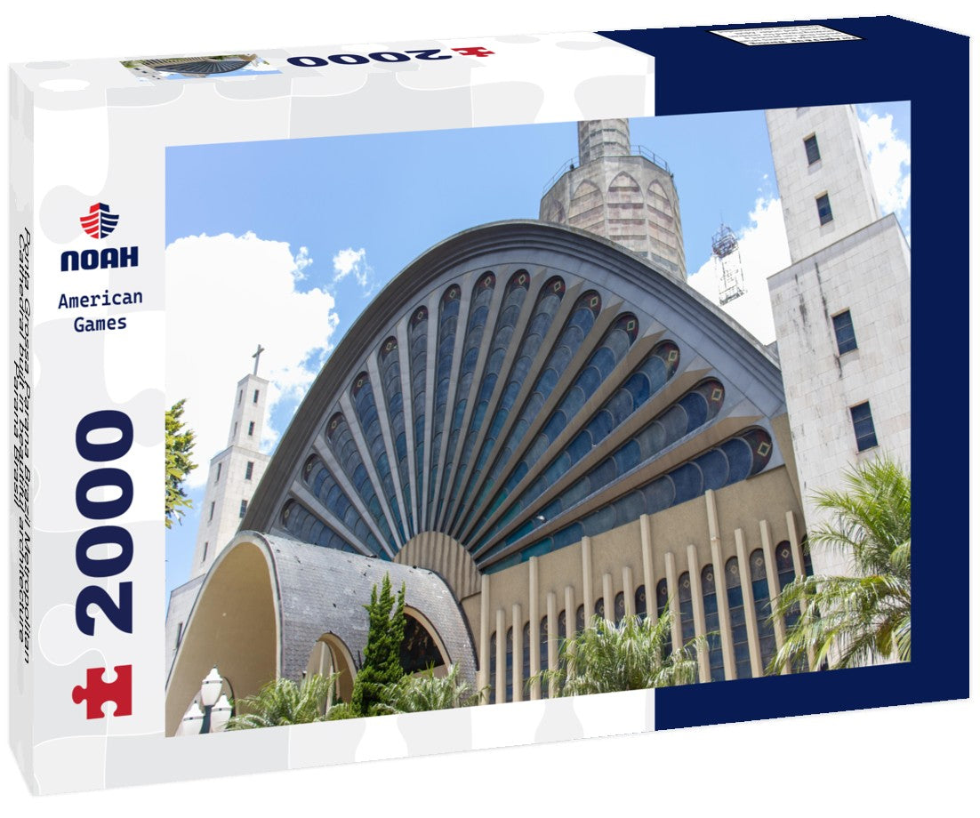 Noah Jigsaw Puzzle Ponta Grossa Parana Brazil Metropolitan Cathedral built in beautiful architecture Paraná Brasil 2000 pieces