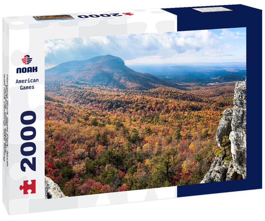 Noah Jigsaw Puzzle Hanging Rock State Park, North Carolina. cliffs, plateaus, with rock climbing, lake fishing, swimming, camping, hiking 2000 pieces