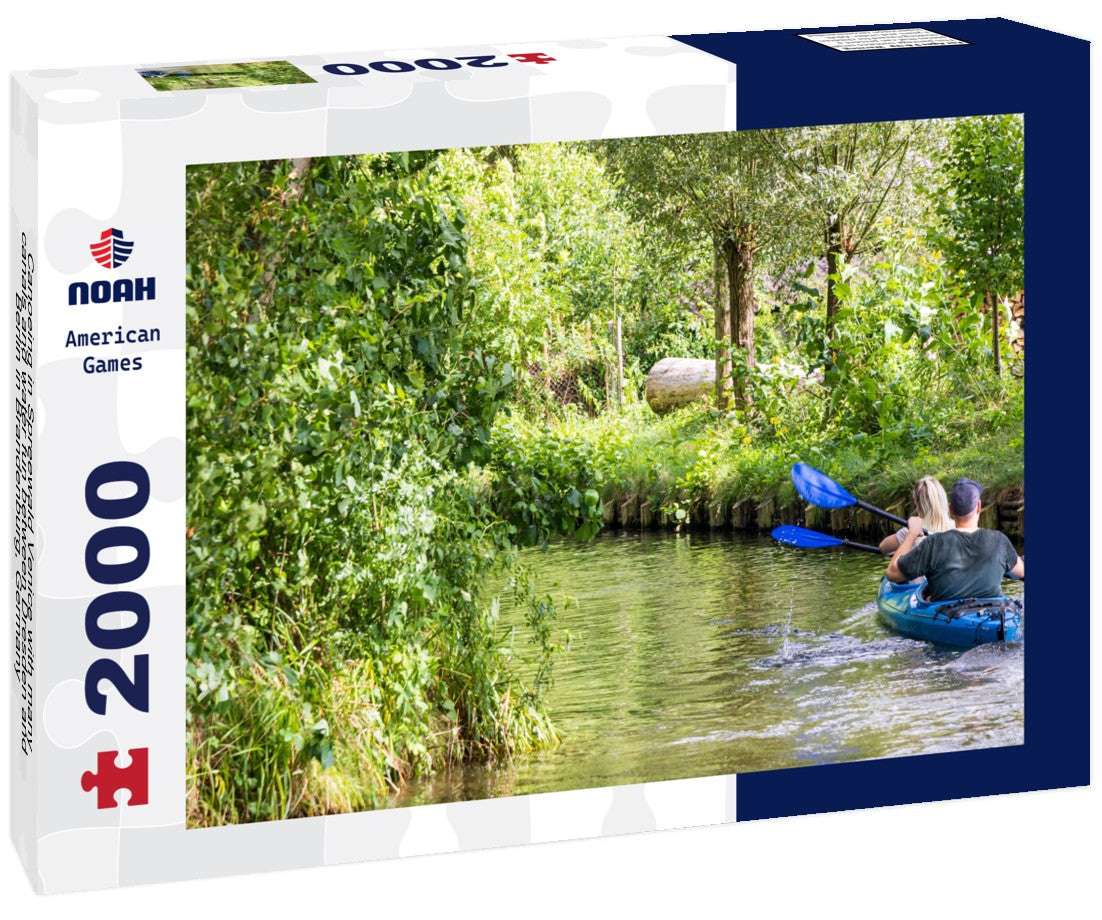 Canoeing in Spreewald Venice with many canals and water fun between Dresden and Berlin in Brandenburg, Germany 2000pc Puzzle