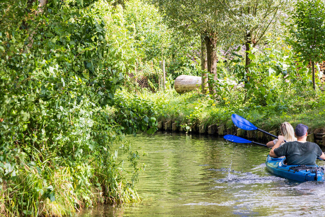 Canoeing in Spreewald Venice with many canals and water fun between Dresden and Berlin in Brandenburg, Germany 2000pc Puzzle