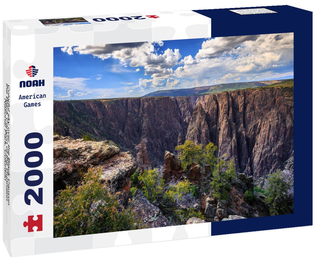 Colorful sky over the Black Canyon, the Black Canyon of the Gunnison National Park, Colorado 2000pc Puzzle
