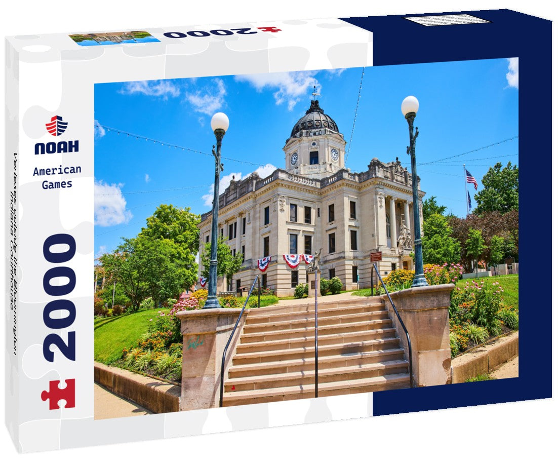Vertexes outside the Bloomington Indiana Courthouse 2000pc Puzzle