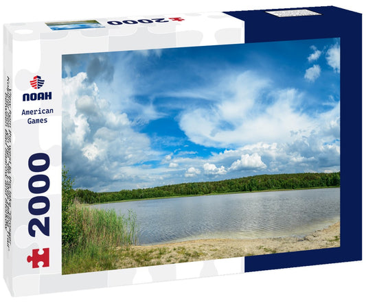 Noah Jigsaw Puzzle View from the west to the lake “Grosser Kolpiner See” on the “66 Lakes Hiking Trail” between Bad Saarow and Storkow 2000 pieces