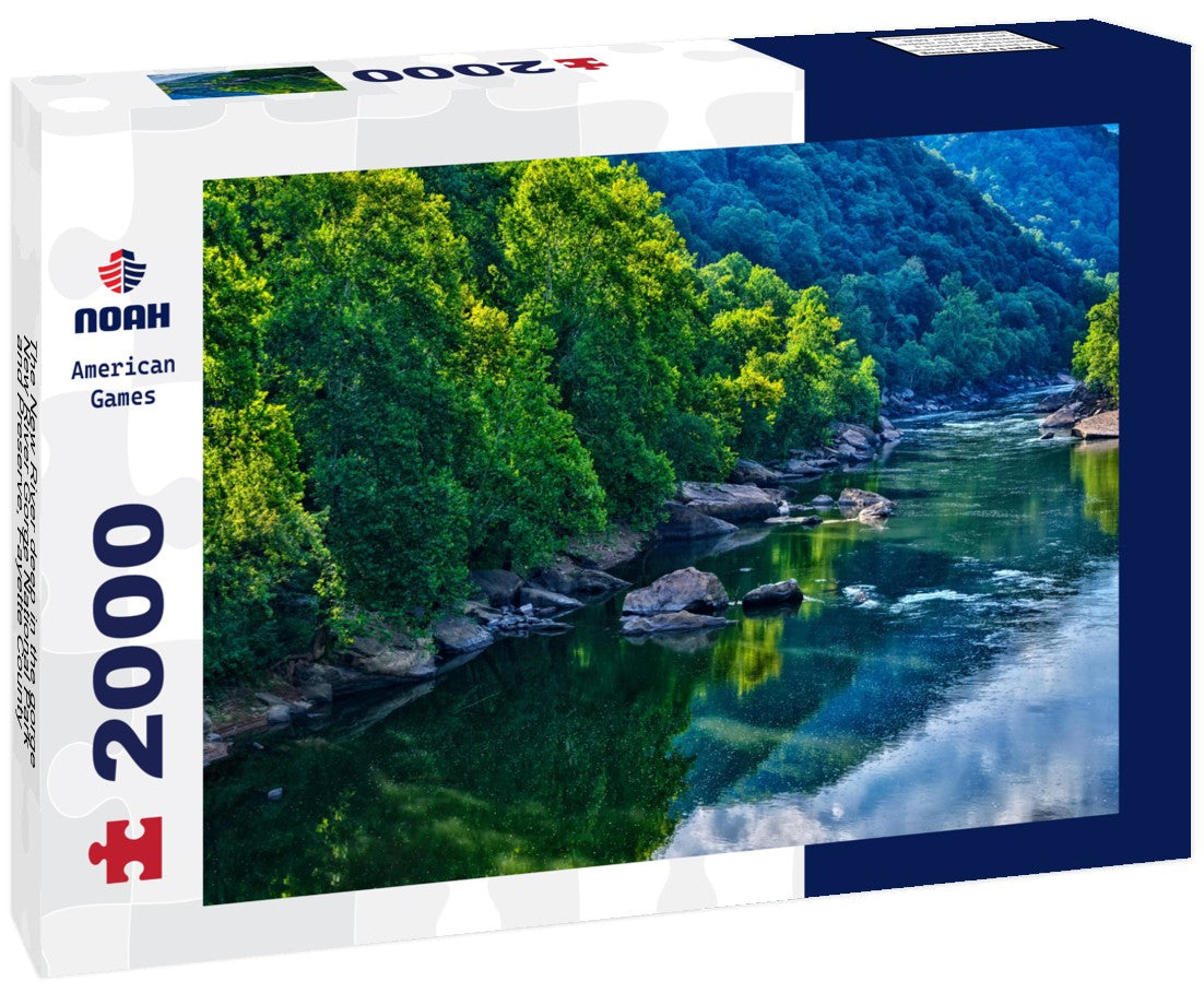 The New River deep in the gorge, New River Gorge National Park and Preserve, Fayette County, West Virginia, USA 2000pc Puzzle