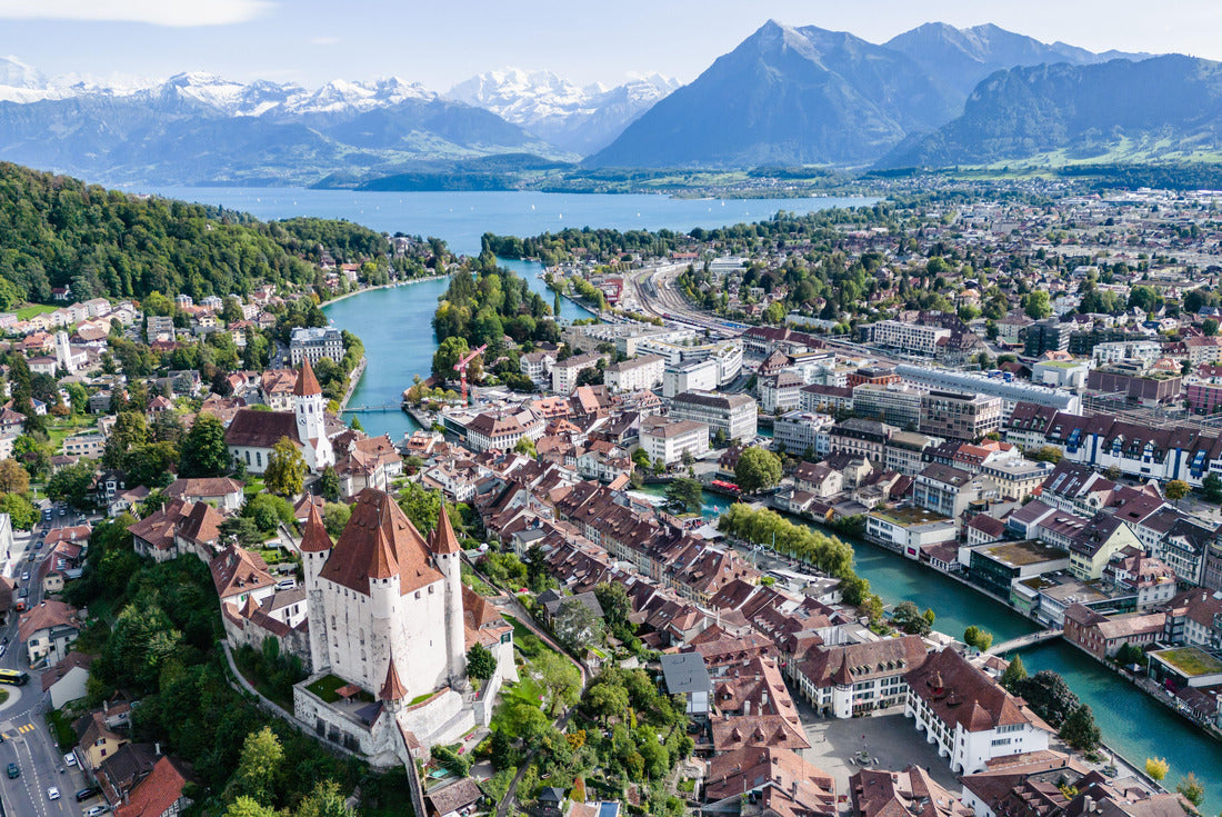 Aerial view of the Thun Castle in Thun, Switzerland 2000pc Puzzle