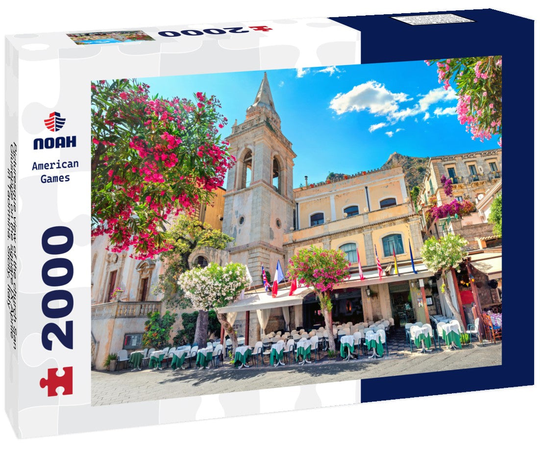 Picturesque view of the church San Giuseppe on the square IX Aprile in Taormina. Sicily, Italy 2000pc Puzzle