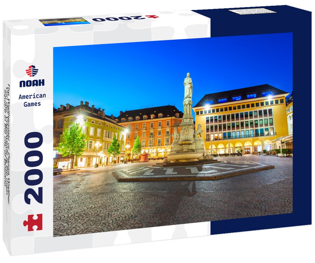 The Waltherplatz or Piazza Walther Von der Vogelweide is the main square in the city of Bolzano in South Tyrol, Italy 2000pc Puzzle
