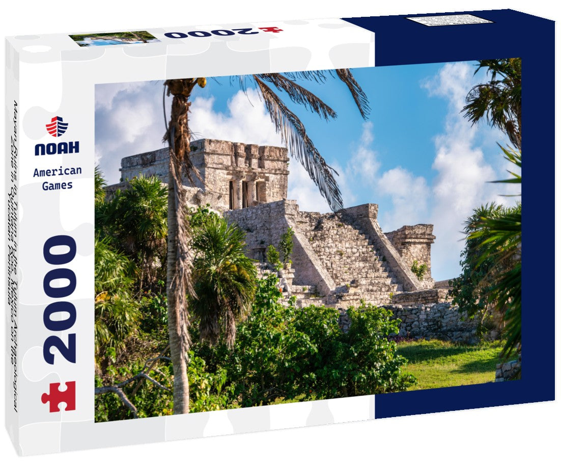 Noah Jigsaw Puzzle Mayan Ruins in Tulum in the Tulum Archaeological Zone in Quintana Roo, Mexico on the Yucatan Peninsula 2000 pieces