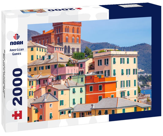 Noah Jigsaw Puzzle Bright, colorful houses near the sea in Genoa, Italy 2000 pieces