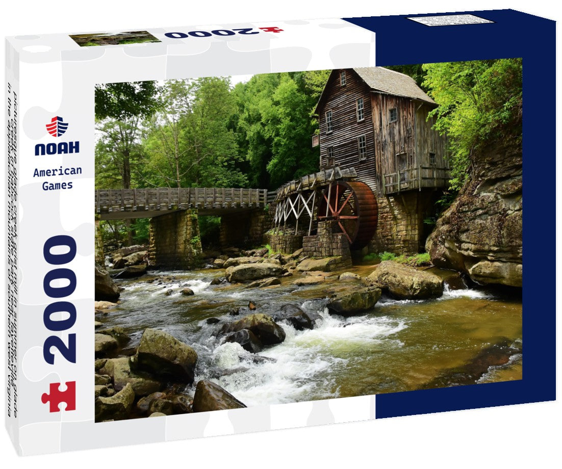 picturesque glade creek grist mill in summer on glade creek in babcock state park near fayetteville, in the applalachian mountains of southern west virginia 2000pc Puzzle