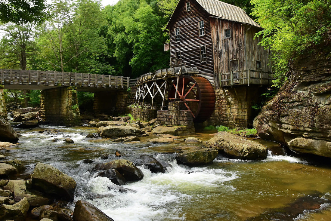 picturesque glade creek grist mill in summer on glade creek in babcock state park near fayetteville, in the applalachian mountains of southern west virginia 2000pc Puzzle