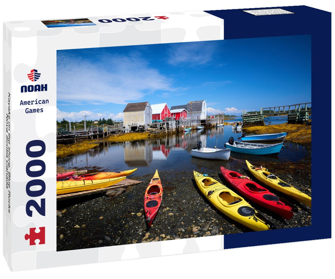 Kayaks on the shore, Blue Rocks, Nova Scotia Canada 2000pc Puzzle