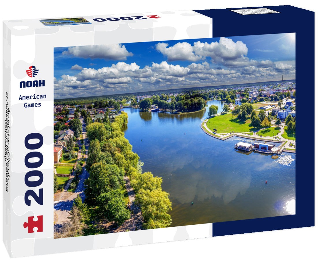 Aerial view of the city of Augustów in the Podlachia Voivodeship 2000pc Puzzle