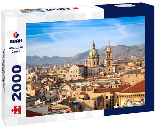 Noah Jigsaw Puzzle Palermo, Sicily city skyline with distinctive towers in the morning 2000 pieces