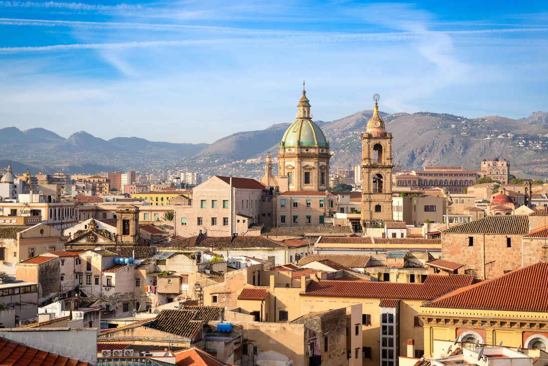 Palermo, Sicily city skyline with distinctive towers in the morning 2000pc Puzzle