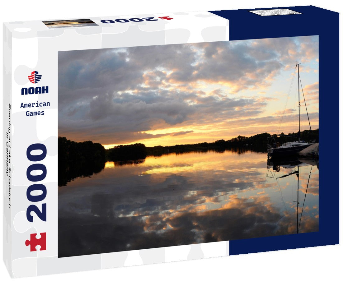 Noah Jigsaw Puzzle Evening at Lake Schwieloch in Germany 2000 pieces