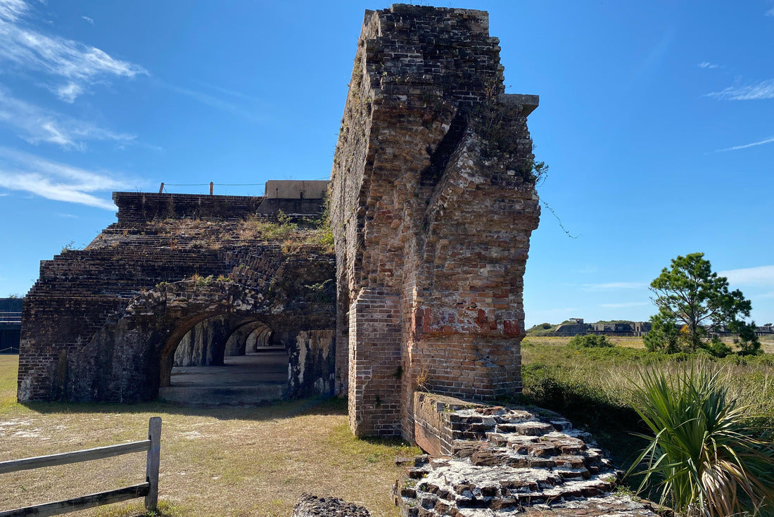 Gulf Islands National Seashore along Gulf of Mexico barrier islands of Florida. Fort Pickens pentagonal historic United States military fort on Santa Rosa Island. 2000pc Puzzle