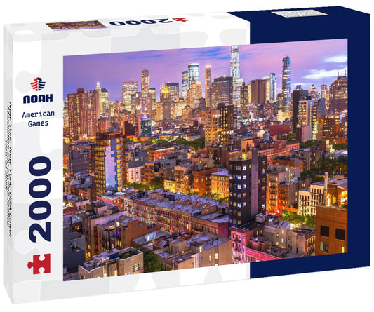 Noah Jigsaw Puzzle New York, New York, USA Lower Manhattan city skyline rooftop view at dusk 2000 pieces