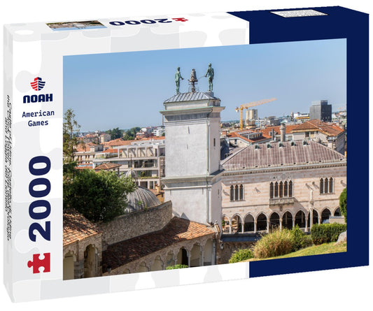 Noah Jigsaw Puzzle Castle of Udine, Castello di Udine, the Clock Tower, Torre dell'Orologio and Loggia del Lionello 2000 pieces