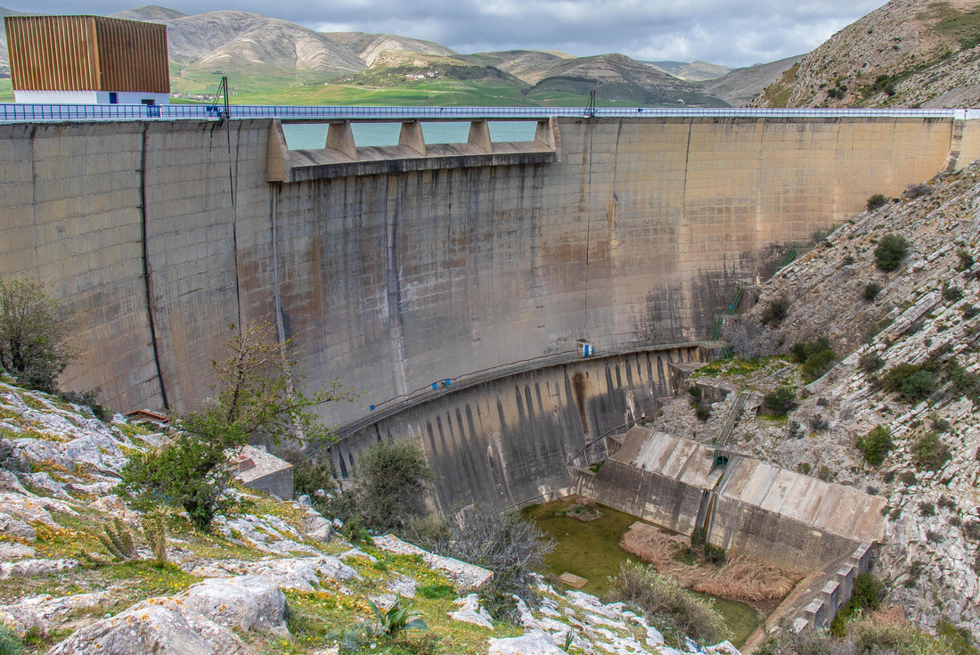 The impressive Kasseb Dam in Bousalem, Beja, Tunisia 2000pc Puzzle