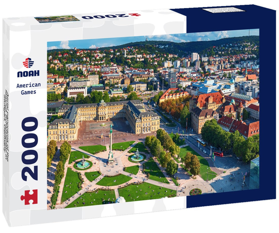 Aerial  the famous Schlossplatz in Stuttgart, Germany 2000pc Puzzle
