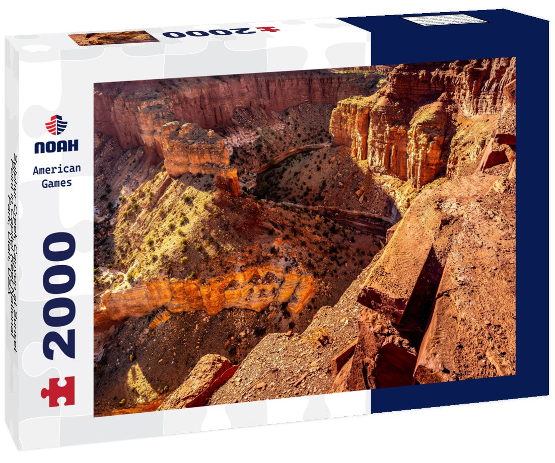Sulphur Creek Canyon at Sunset Point in Capitol Reef National Park, Utah, USA 2000pc Puzzle