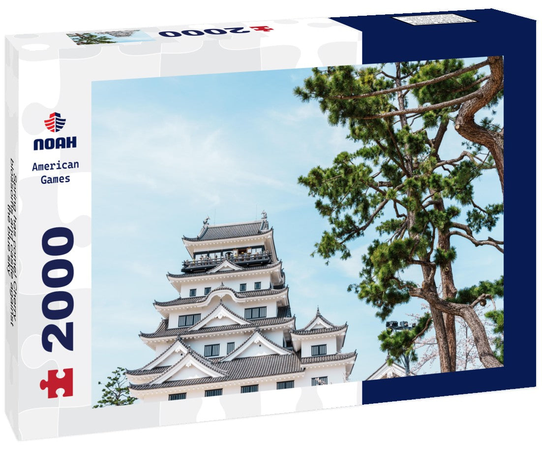 Spring has come! Cherry blossoms and castle against the blue sky 2000pc Puzzle
