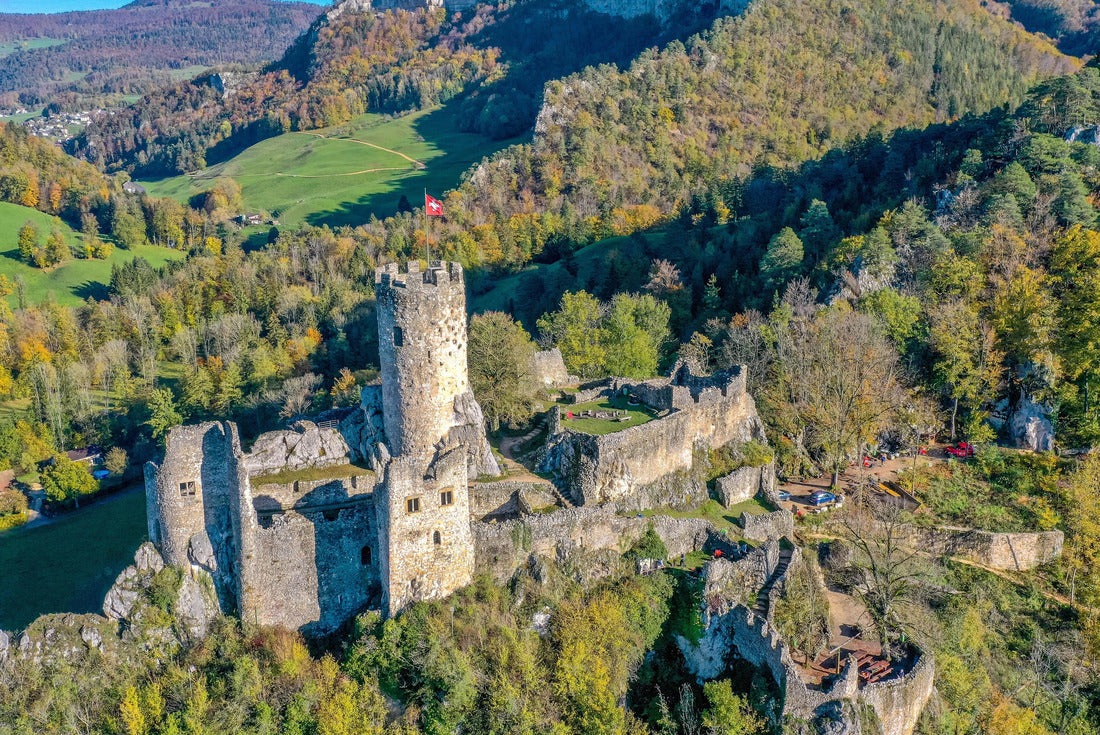 Burgruine Neu-Falkenstein bei Balsthal Kanton Solothurn Schweiz 2000pc Puzzle
