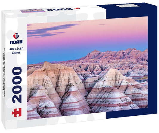 Noah Jigsaw Puzzle Sunset at Badlands National Park in South Dakota 2000 pieces