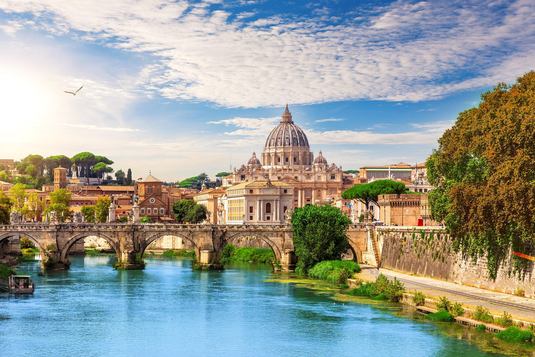 St. Peter's Basilica behind the Aelian Bridge, Rome, Italy 2000pc Puzzle