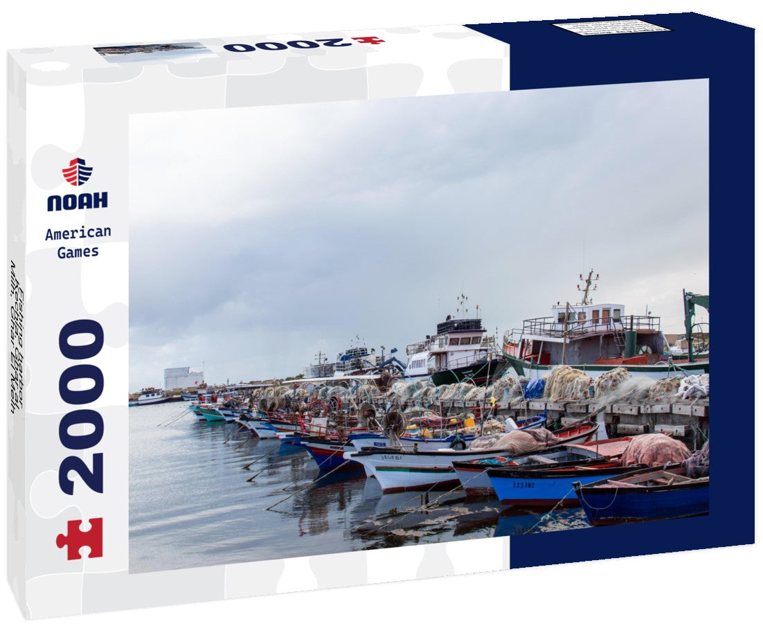 Fishing harbor - Kechla, Ghar al Milh, Ghar El Melh, Bizerte, Tunisia 2000pc Puzzle