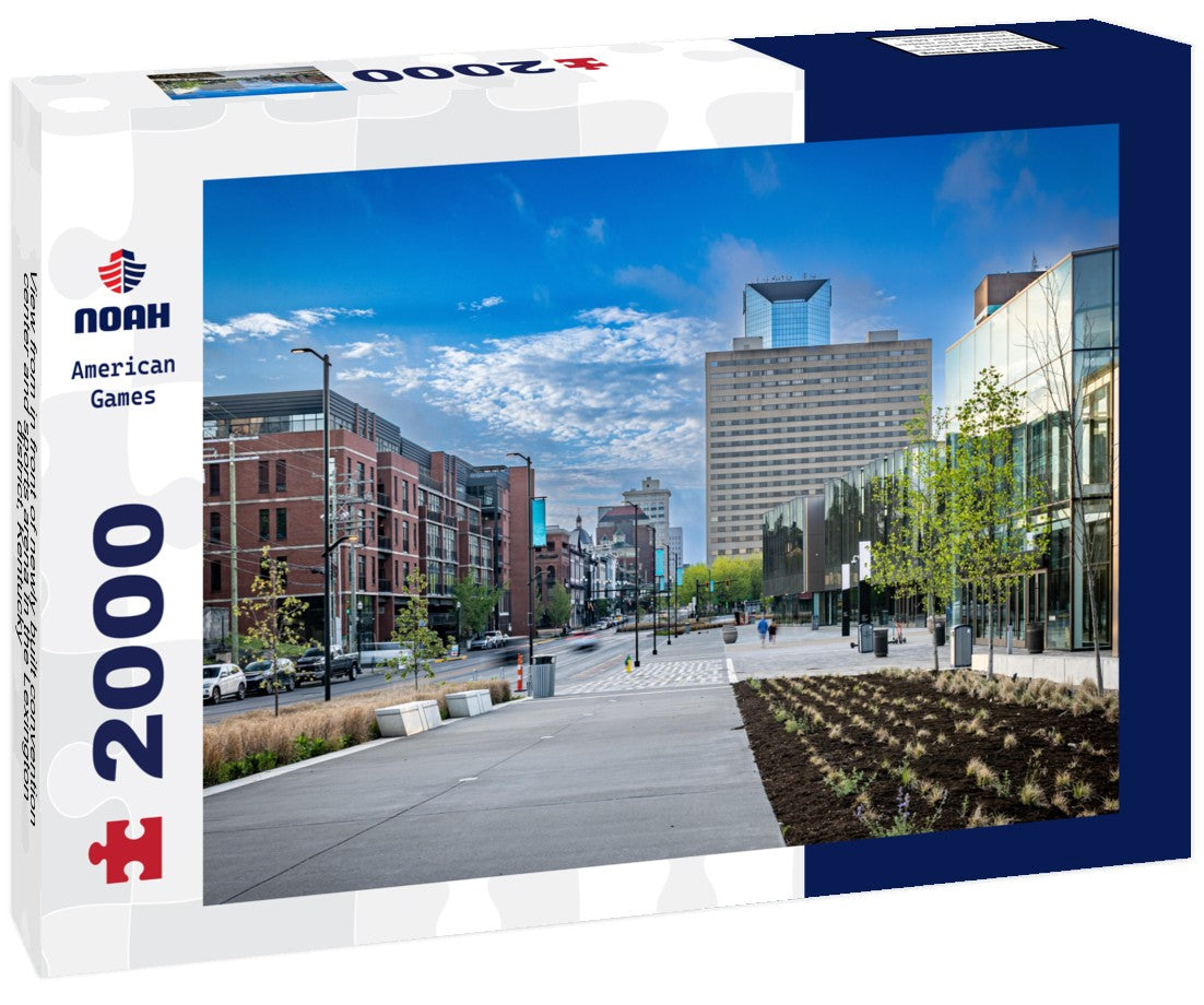 in front of newly built convention center and sports arena in the Lexington district, Kentucky 2000pc Puzzle