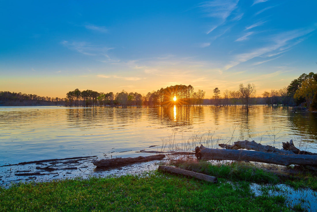 Beautiful sunset at Lake Biber near Rogers, Arkansas 2000pc Puzzle